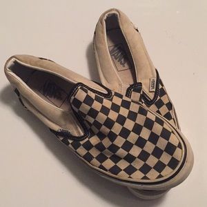 Checkered vans!